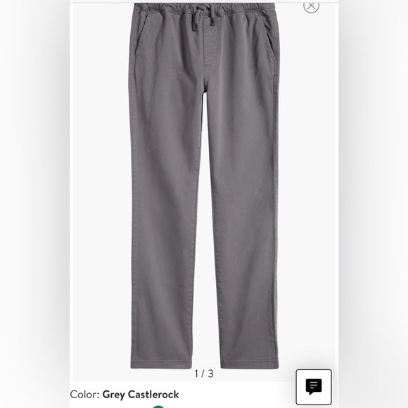 🍀Sale 4/$20 Treasure & Bond slim fit cotton pull-on pants, boys sz M (8-10) - Picture 1 of 6